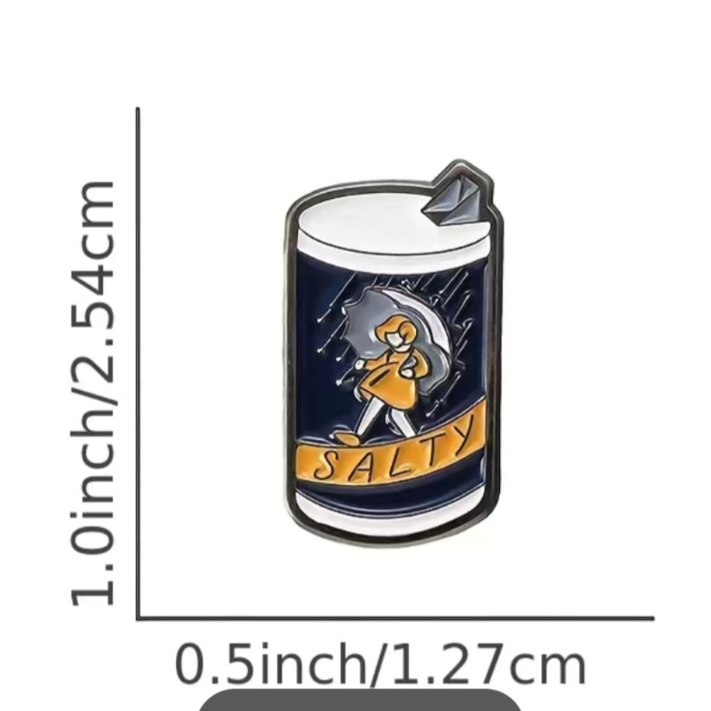 Salty 🧂 pin brooch - Picture 3 of 5